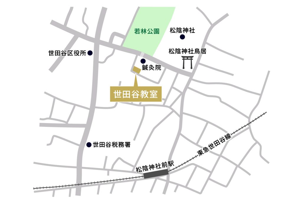 世田谷本部教室の案内地図